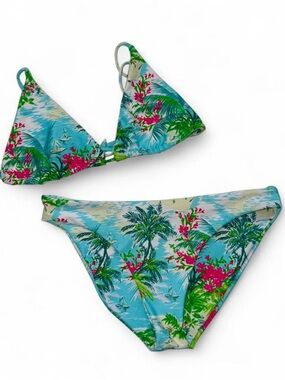 Skatie Tropical Print Bikini Set